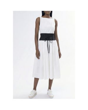 AREA STARS Two Tone Dress - White