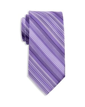 Synrgy by DXL Big & Tall Futuristic Striped Tie - Purple