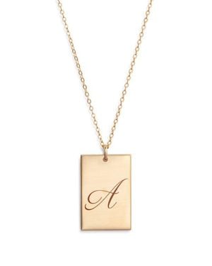 SET & STONES Stella Initial Pendant Necklace - White