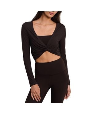 Rhone Featherweight Rib Twist Top - Black