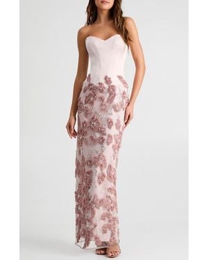 HELSI Julia Embellished Strapless Gown - Multicolor