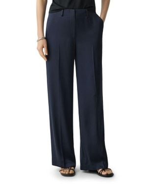 Theory Clean Waist Straight Leg Pants - Blue