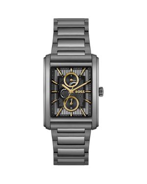 BOSS Principle Dress Multifunction Tank Bracelet Watch, 30.5Mm X 42Mm - Metallic