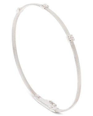 Marco Bicego Masai Pavé Diamond Station Bracelet - White