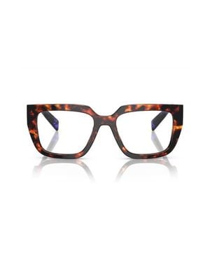 Prada 52Mm Square Optical Glasses - Multicolor