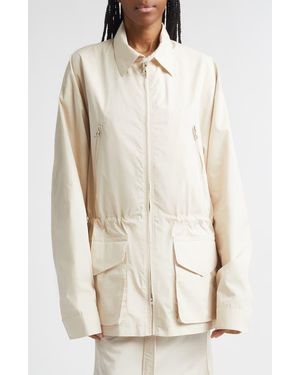 Rier Water Repellent Cotton Field Jacket - Natural