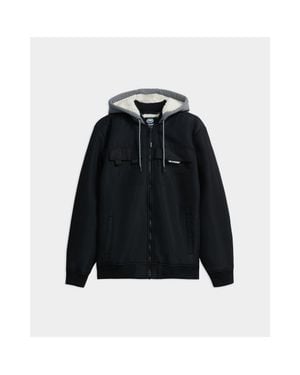 Ecko' Unltd Triple Threat Faux Shearling Bomber Jacket - Black