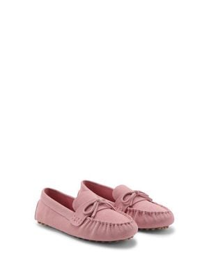 Mango Moc Toe Loafer - Pink