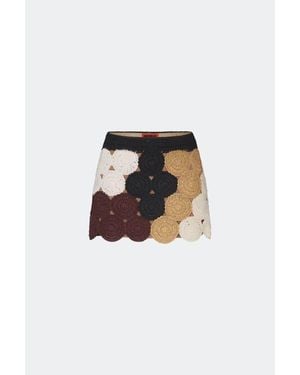 Simon Miller Crochet Beep Beep Mini Skirt - Black