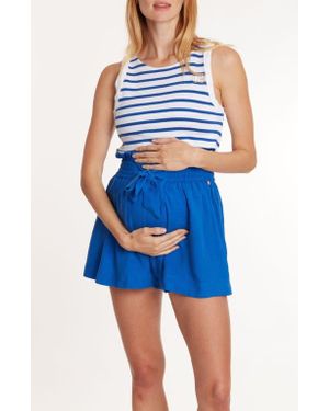 Cache Coeur Maternity Shorts Nubie - Blue