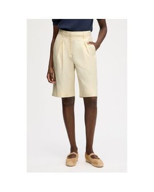 Sam Edelman Cotton Blend Cullottes - Natural