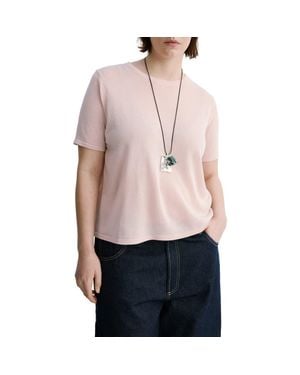 Mango Short Sleeve Sweater - Pink