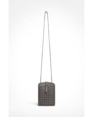 Aviteur Intreccio Leather Phone Case - White