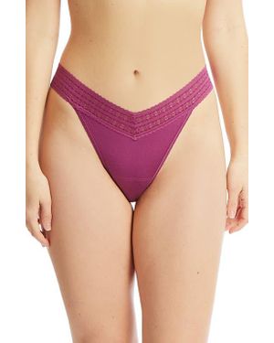 Hanky Panky Dream Original Rise Thong - Purple
