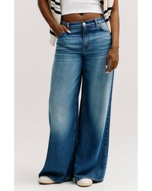Guess Wide Leg Baggy Jeans - Blue