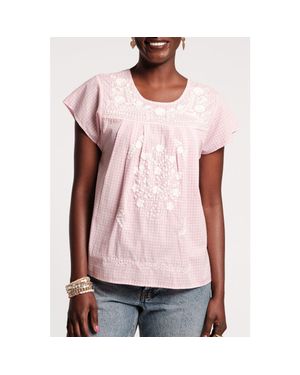 Frances Valentine Camila Top Gingham - Pink