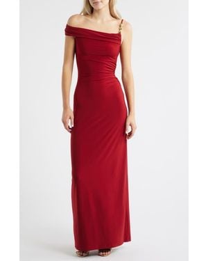 EVER NEW Lilibet Off The Shoulder Maxi Dress - Red
