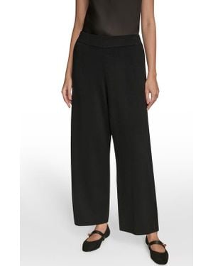Donna Karan Pull On Sweater Pants - Black
