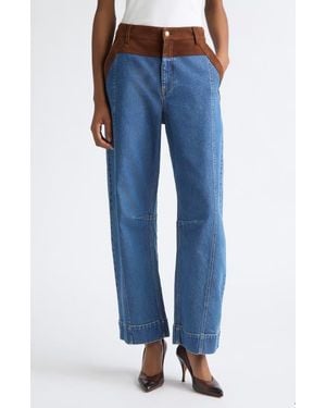 Cinq À Sept Dillon High Waist Wide Leg Jeans - Blue