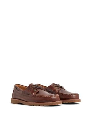 Sperry Top-Sider Mini Lug 3-Eye Topsider Boat Shoe - Brown