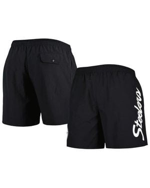 Mitchell & Ness Pittsburgh Steelers Team Essentials Nylon Shorts - Blue