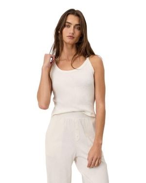 Pact Dream Rib Cami Made With Organic Cotton - White