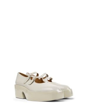 Camper Billie Platform Mary Jane - White