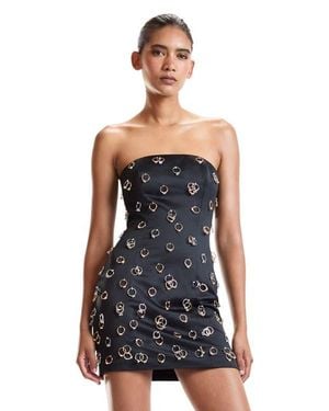 Cynthia Rowley Embellished Ring Dress - Black