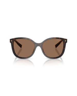 Prada 53Mm Square Sunglasses - Brown