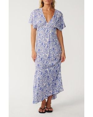 Rip Curl Party Wave Floral Print Maxi Dress - Blue