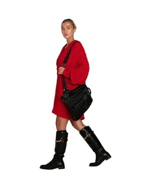 Belle & Bloom Still The One Chunky Oversize Knit - Red