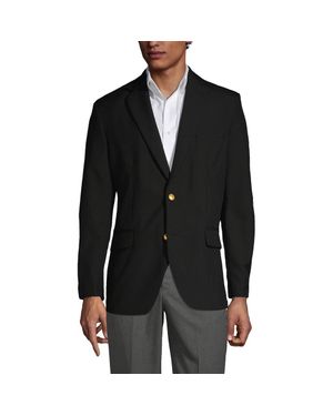 Lands' End School Uniform Hopsack Blazer - Black
