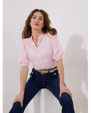 Joe Browns Lace Embroidered Blouse - White