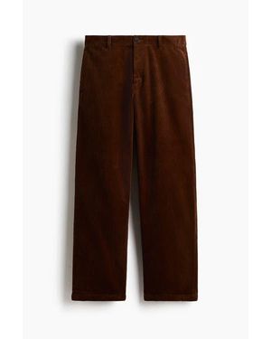 H&M Relaxed Fit Corduroy Pants - Brown