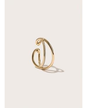 Otiumberg Pave Dual Curve Ear Cuff - Natural