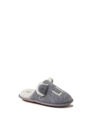 Dearfoams Casey Lil Bear Family Scuff Slipper - Gray