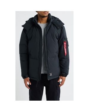 Alpha Industries Down & Feather Puffer Parka - Black