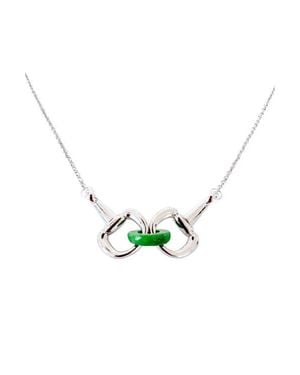 seree Year Of The Horse Limited Edition Equestrian Snaffle Bit Necklace - Blue