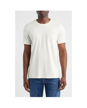 Rag & Bone Classic Fit Garment Dye Pocket T-Shirt - White