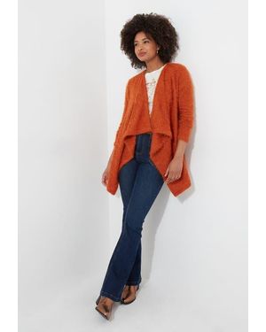 Joe Browns Fuzzy Cascade Cardigan - Orange