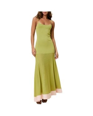 Solid & Striped The Tess Sleeveless Maxi Dress - Green