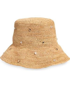LSPACE Carmel Island Raffia Bucket Hat - Natural