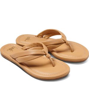 Beek Padded Strap Flip Flops - Natural