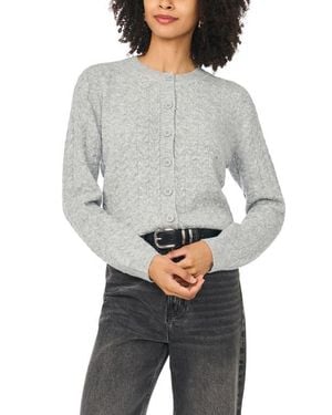 Vince Camuto Cable Knit Cardigan - Gray