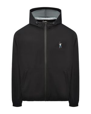 EASTSIDE GOLF Flyweight Waterproof Hooded Rain Jacket - Black