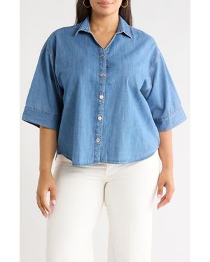 Beach Lunch Lounge Kindell Chambray Top - Blue