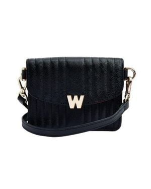 Wolf Mimi Mini Bag With Wristlet & Lanyard - Black