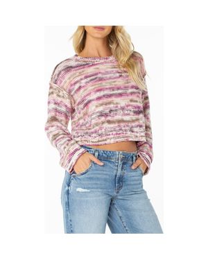 Roxy Swell Season Cotton Blend Sweater - Red