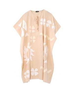 Echo Sunup Applique Caftan - Natural