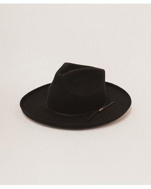 Two Roads Hat Co. Clarksdale Teardrop Crown Fedora - Black